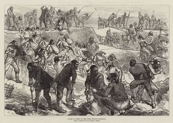 Türken bei der Arbeit an den Linien vor Gallipoli